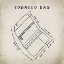 Tobacco pouch - green black - floral