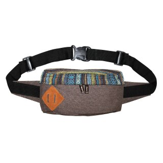 Belt Bag - Serge - Ethnic Look - green blue striped