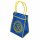 Tragetasche klein - Om blau-gelb - Einkaufstasche aus Mexiko