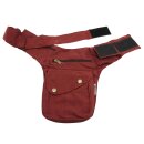 Hip Bag - Buddy - red-bordeaux - brass-coloured - Bumbag - Belly bag