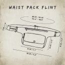Gürteltasche - Flint - grau - messingfarben - Bauchtasche - Hüfttasche