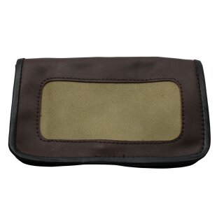 Tobacco pouch made of smooth leather -...