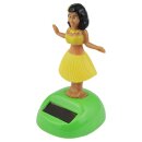 Armaturenbrett Wackelfigur Hula gelb Frau Solar Hawaiian...