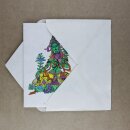 Greeting card postcard card handmade natural recycled Paper Green Tara 2