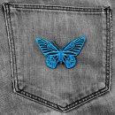 Aufnäher - Schmetterling - blau - Patch