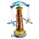 Blechspielzeug Karussell mit Propellerflugzeugen...