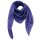 Cotton Scarf blue-ultramarine Lurex silver squared kerchief