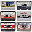36 pieces of Tin box casket box magnetic tape cassette mixtape tin can