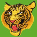 Aufnäher Tigerkopf orange Patch