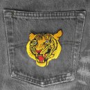 Aufnäher Tigerkopf orange Patch