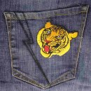 Aufnäher Tigerkopf orange Patch