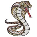 Aufnäher Kobra Schlange braun Patch