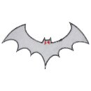 Aufnäher Fledermaus rote Augen Patch