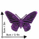 Aufnäher - Schmetterling - lila - Patch