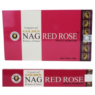 Golden Nag incense sticks Red Rose fragrance mixture