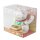 Lucky cat two waving arms - Maneki Neko - Waving cat - solar - 10 cm - white
