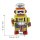 Robot - Robot with drum - gold - tin robot