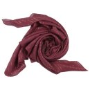 Baumwolltuch rot burgund Lurex gold quadratisches Tuch