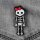 Patch - Skeleton with bow - red