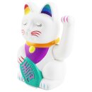 Glückskatze Angry Cat Maneki-neko Regenbogen Rainbow...