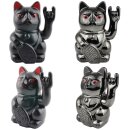 Glückskatze Angry Cat Maneki-neko Rocker Zeichen...