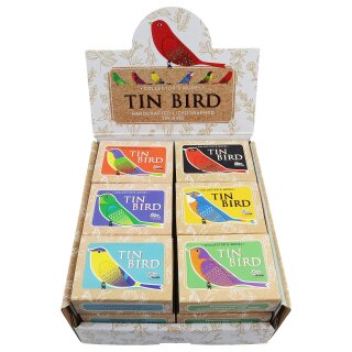 18x Blechspielzeug Vogel Deko Anhänger Metall Ornament