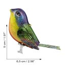 18x Blechspielzeug Vogel Deko Anhänger Metall Ornament