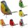 18x Blechspielzeug Vogel Deko Anhänger Metall Ornament