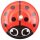 Tin toy spinning top ladybug beetle table spinning top hand spinning top