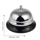 Table bell chrome-plated office bell reception bell desk bell