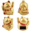 Glückskatze Mini Maneki-neko Freude Solar 5cm...
