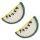 Aufnäher Wassermelone klein gelb 2er Set Patch