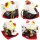Keramik Kätzchen Kleine Glückskatzen weiß 5er Set Modell 8