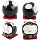 Ceramic Kittens Little Lucky Cats White Set of 5 style 9