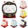 Ceramic Kittens Little Lucky Cats White Set of 5 style 9