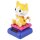 Armaturenbrett Wackelfigur Katze weiß gelb Kätzchen auf Kissen Solarfigur