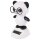 Armaturenbrett Wackelfigur Panda weiß schwarz Bärchen mit Brille Solarfigur