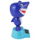 Armaturenbrett Wackelfigur Hai weiß blau Haifisch Raubtier Solarfigur
