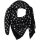 Cotton Scarf - skull round small - scary face - skull - squared kerchief