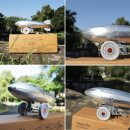 Tin toy collectable toys zeppelin Berlin silver tin airship tin zeppelin