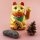 Lucky cat made of ceramic - Maneki Neko - Waving cat - 17 cm - gold