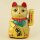 Lucky cat made of ceramic - Maneki Neko - Waving cat - 17 cm - gold