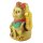 Lucky cat made of ceramic - Maneki Neko - Waving cat - 17 cm - gold