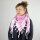 Kufiya - white - pink - Shemagh - Arafat scarf
