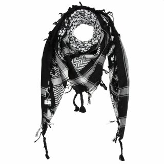 Kufiya - black - white - Shemagh - Arafat scarf