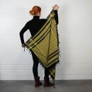 Kufiya - black - yellow - Shemagh - Arafat scarf
