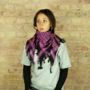 Kufiya - black - pink - Shemagh - Arafat scarf