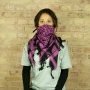 Kufiya - black - pink - Shemagh - Arafat scarf