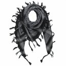 Kufiya - black - grey - Shemagh - Arafat scarf