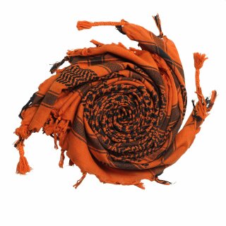 Palituch - orange - schwarz - Kufiya PLO Tuch